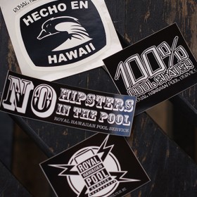 ROYAL HAWAIIAN POOL SERVICE STICKER