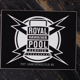 ROYAL HAWAIIAN POOL SERVICE STICKER