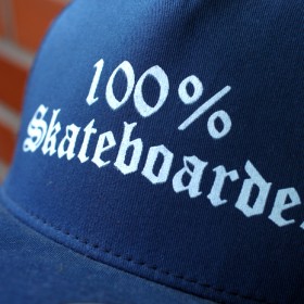 100% SKATEBOARDER LOGO MESH CAP