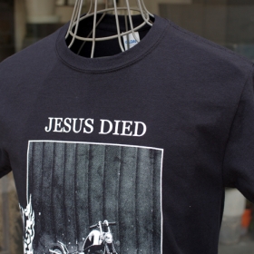 JESUS DIED S/S T-SHIRTS