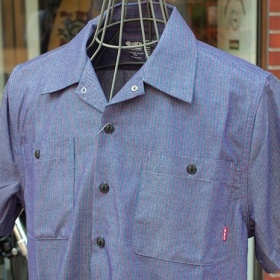 OL-108CS-018 WORK SHIRTS S/S -C.STRIPE-