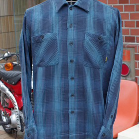 OL-047-019 HEAVY NEL SHIRTS -OMBRE CHECK-