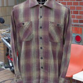 OL-047-019 HEAVY NEL SHIRTS -OMBRE CHECK-