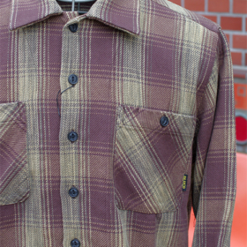 OL-047-019 HEAVY NEL SHIRTS -OMBRE CHECK-