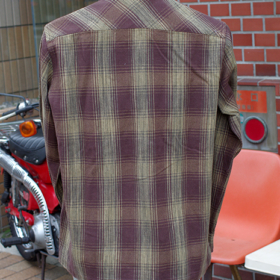 OL-047-019 HEAVY NEL SHIRTS -OMBRE CHECK-