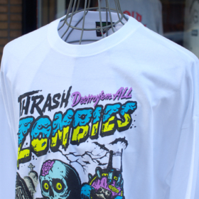 NEVER TRUST THE ZOMBIES LONG SLEEVE T-SHIRT