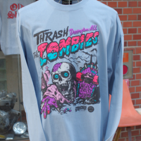 NEVER TRUST THE ZOMBIES LONG SLEEVE T-SHIRT