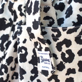 THE HOLIDAY - COMFY FIT- LEOPARD COTTON TWILL SHORT EASY PANTS