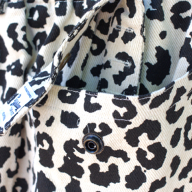 THE HOLIDAY - COMFY FIT- LEOPARD COTTON TWILL SHORT EASY PANTS