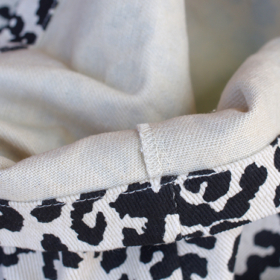 THE HOLIDAY - COMFY FIT- LEOPARD COTTON TWILL SHORT EASY PANTS