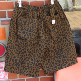 THE HOLIDAY - COMFY FIT- LEOPARD COTTON TWILL SHORT EASY PANTS