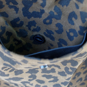 THE HOLIDAY - COMFY FIT- LEOPARD COTTON TWILL SHORT EASY PANTS