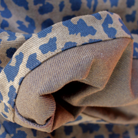 THE HOLIDAY - COMFY FIT- LEOPARD COTTON TWILL SHORT EASY PANTS