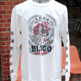 HEAVY DRY COTTON PRINT L/S TEE -ARTWORK by 遊鷹-