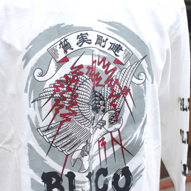 HEAVY DRY COTTON PRINT L/S TEE -ARTWORK by 遊鷹-