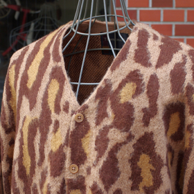 VINTAGE PATTERN SHAGGY CARDIGAN