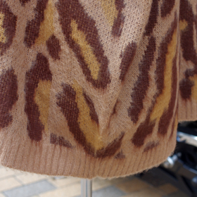VINTAGE PATTERN SHAGGY CARDIGAN