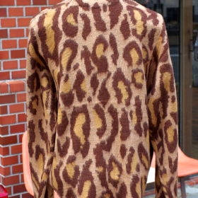 VINTAGE PATTERN SHAGGY CARDIGAN