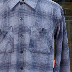 OMBRE CHECK FLANNEL SHIRT