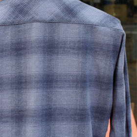 OMBRE CHECK FLANNEL SHIRT
