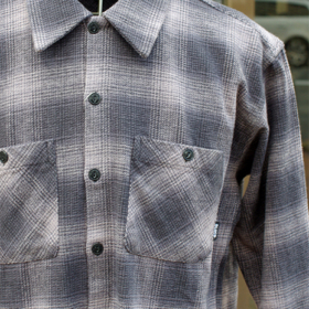 OMBRE CHECK FLANNEL SHIRT