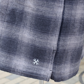 OMBRE CHECK FLANNEL SHIRT