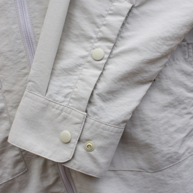 NYLON FULL ZIP SHIRT NYLON FULL ZIP SHIRT