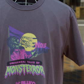 MONSTERS x BLUCO PRINT TEE -THE WOLF MAN- MONSTERS x BLUCO PRINT TEE -THE WOLF MAN-